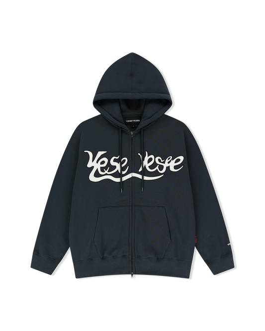 Y.E.S Snail Logo Zip-up Hoodie