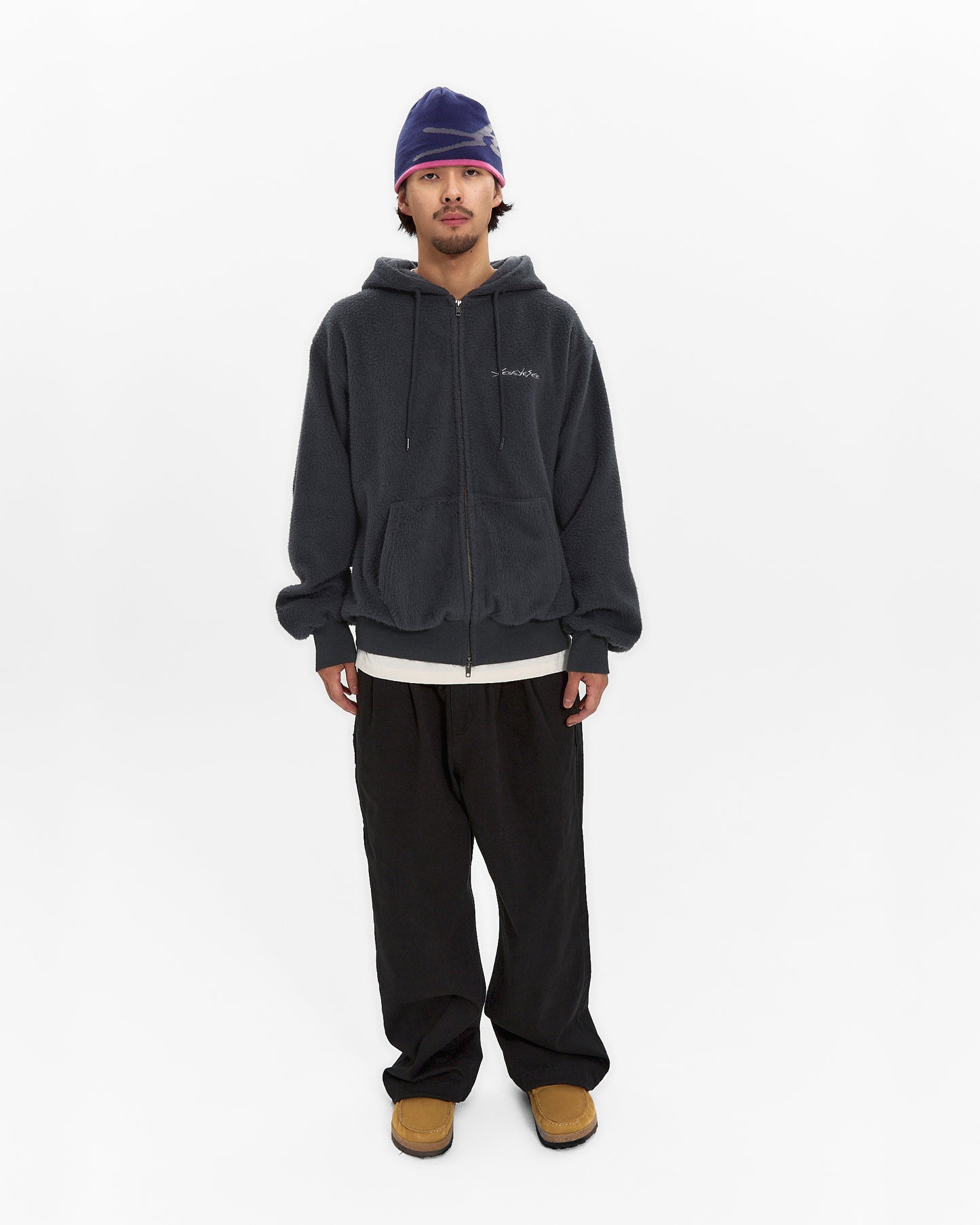 Y.E.S Brushed Zip up Hoodie