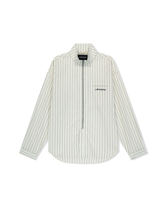 Hi Neck Two Way Zip Up Shirt
