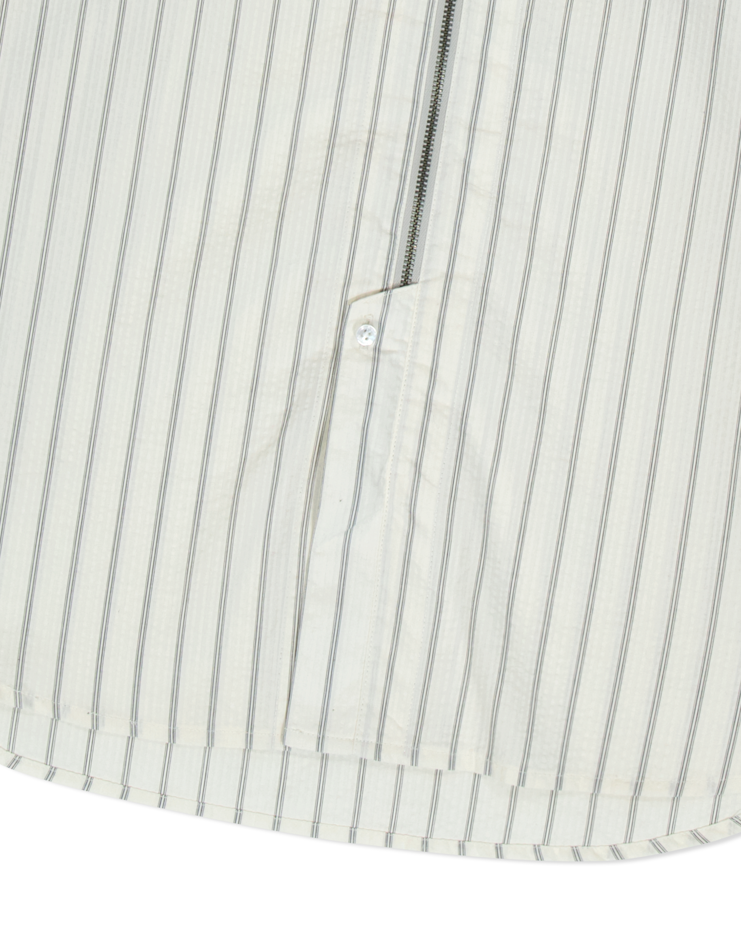 Hi Neck Two Way Zip Up Shirt