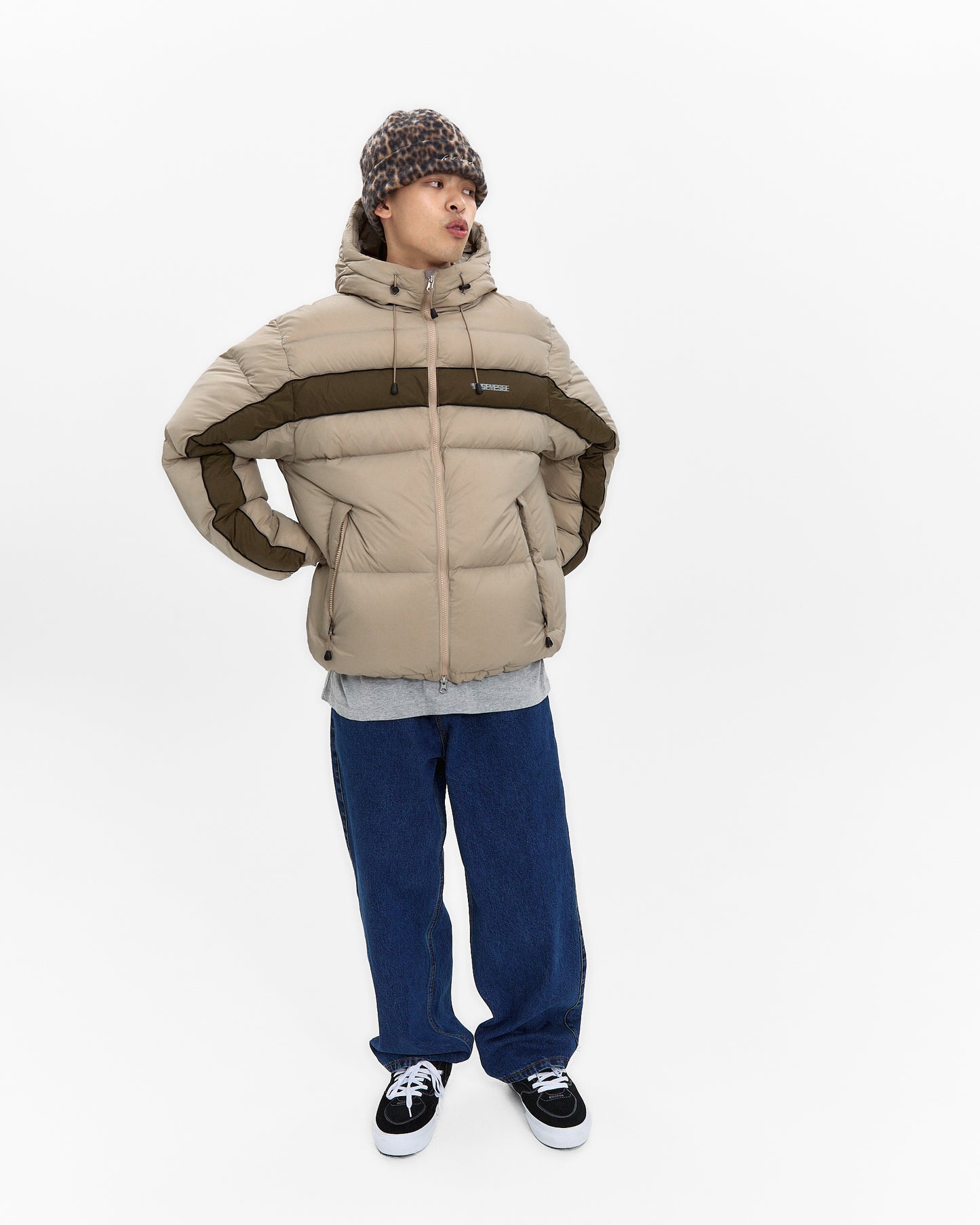 Paneled Down Jacket