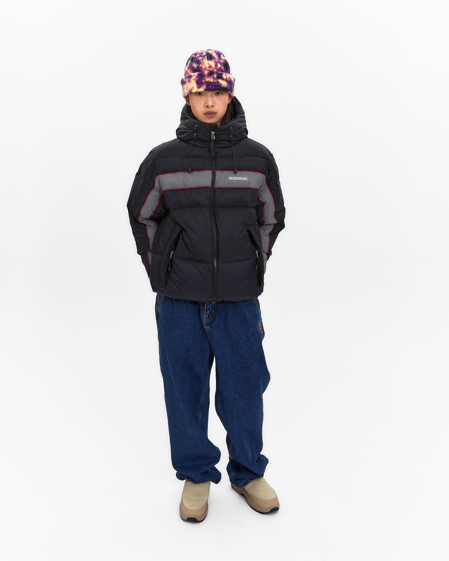 Paneled Down Jacket