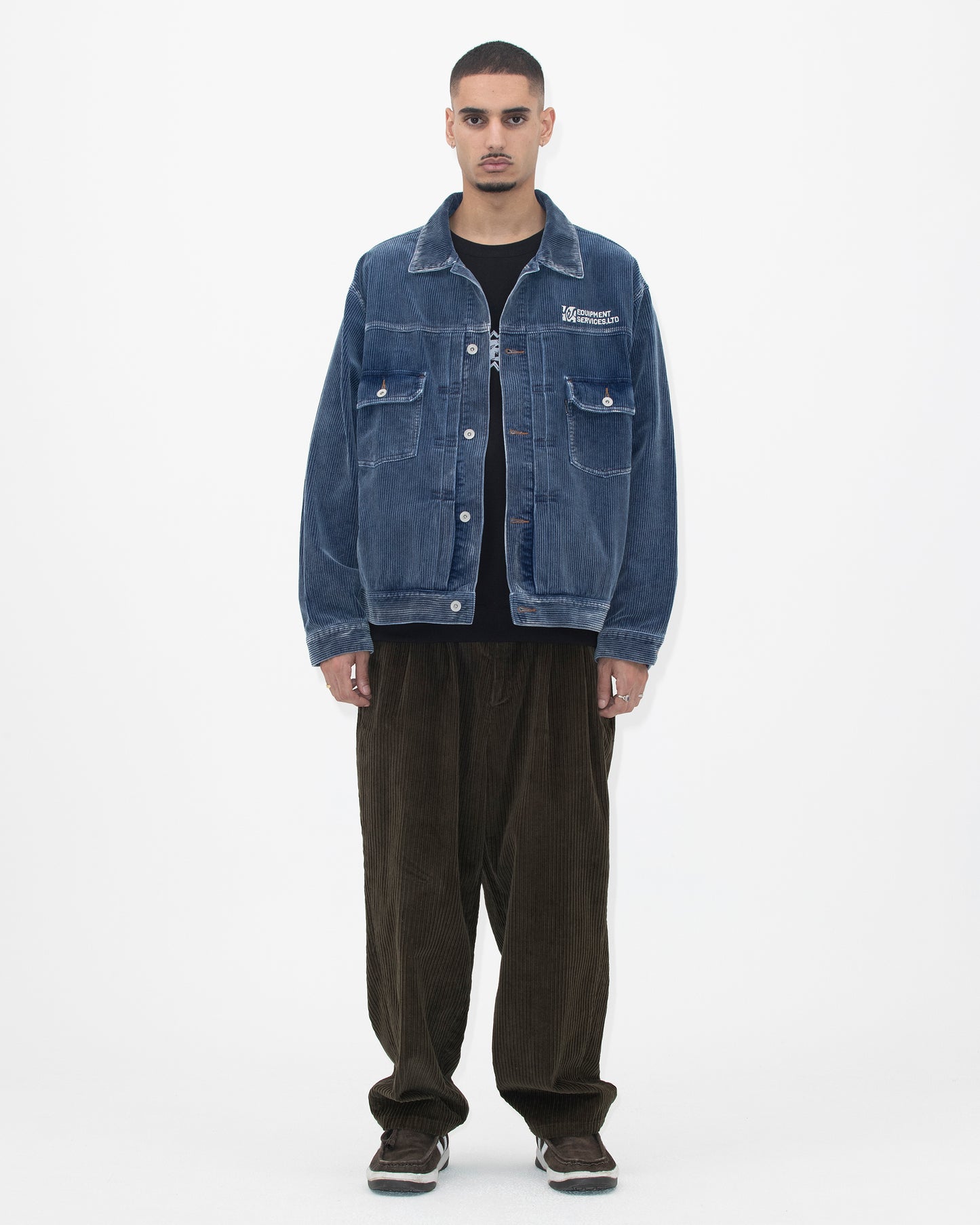 Dyed Corduroy Trucker Jacket