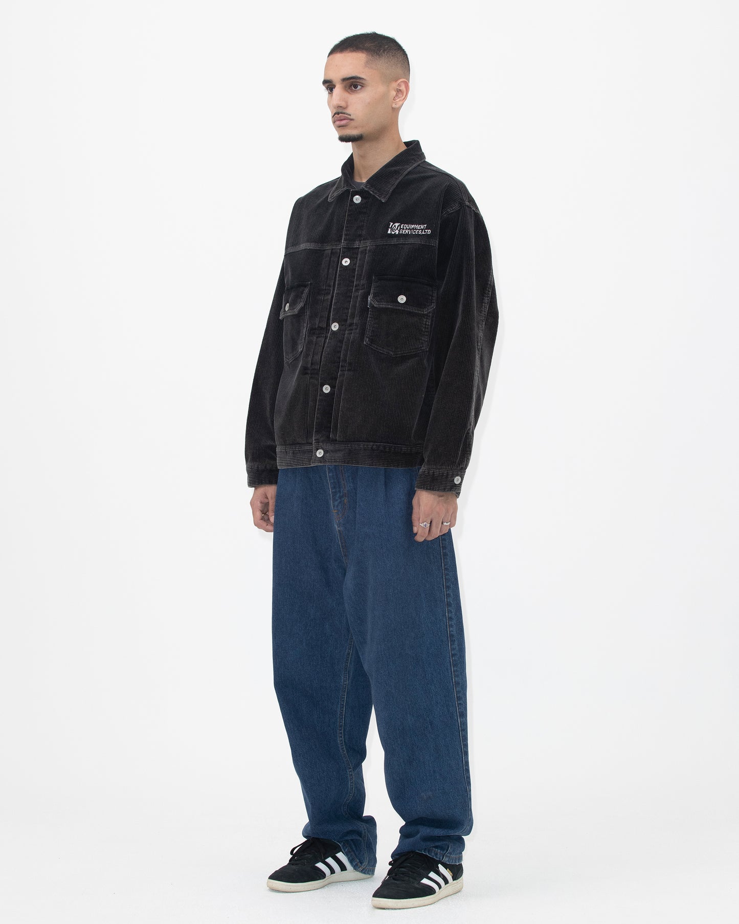 Dyed Corduroy Trucker Jacket