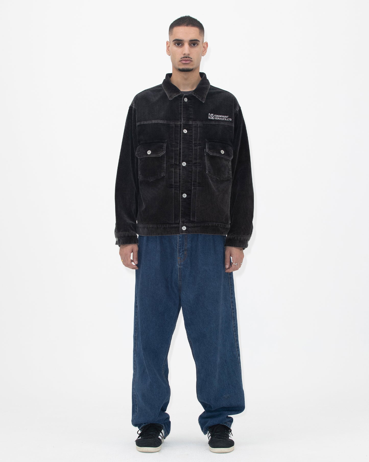 Dyed Corduroy Trucker Jacket