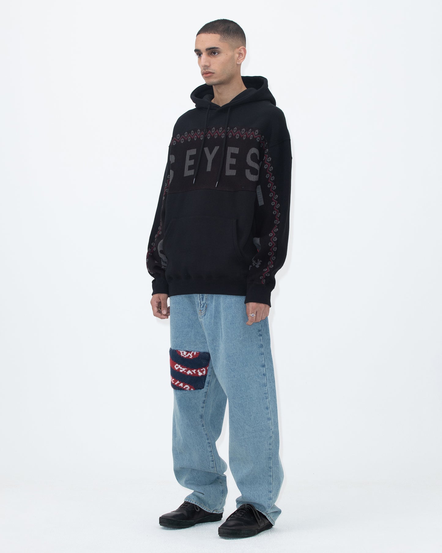Y.E.S Jacquard Skull Hoodie