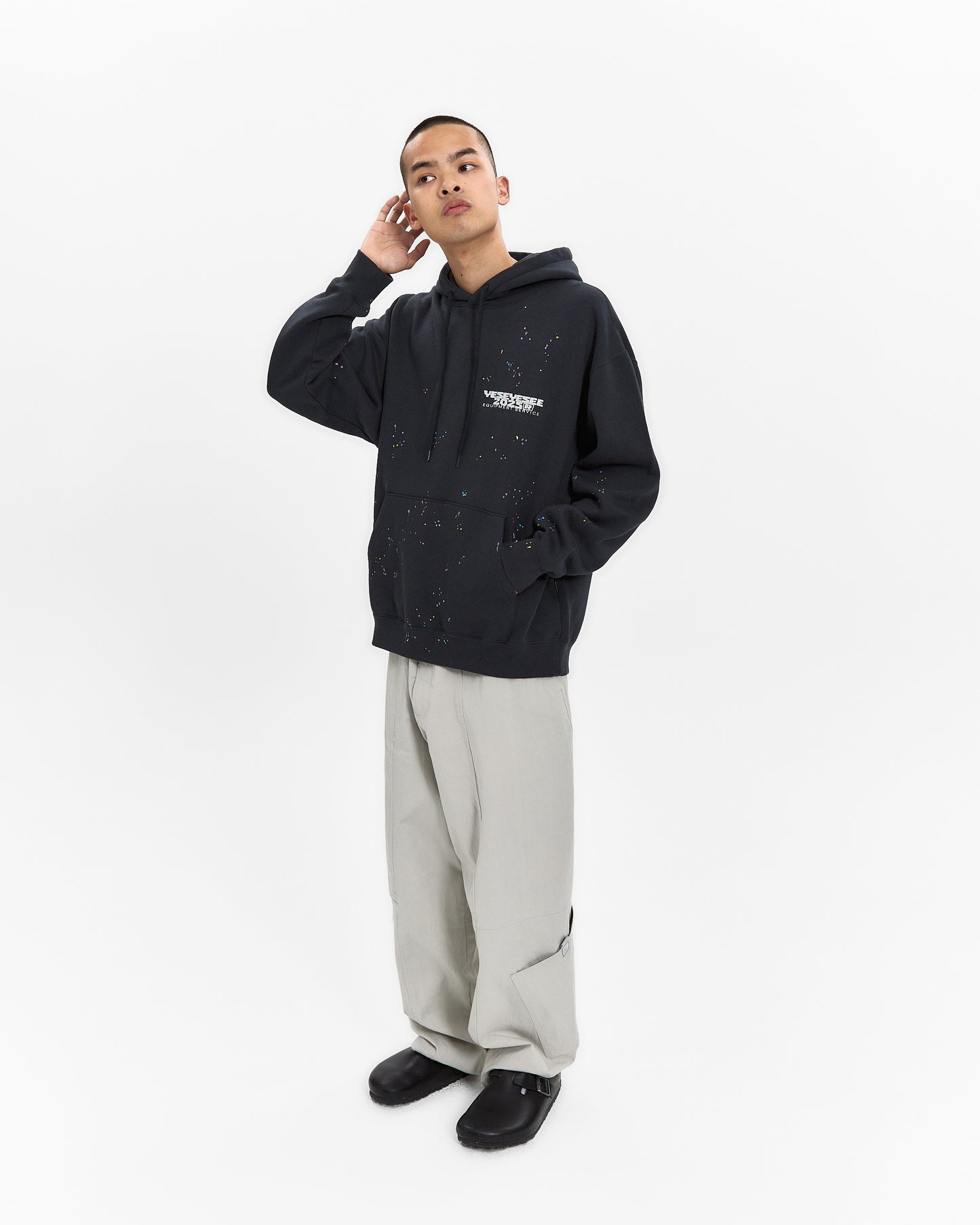 Y.E.S Multi Painted Hoodie