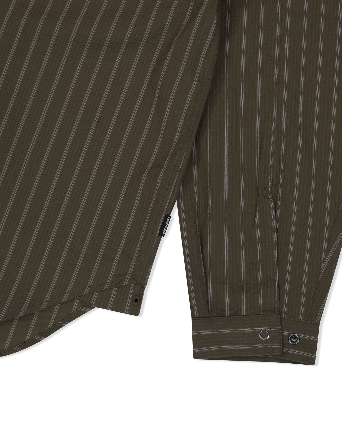 Hi Neck Two Way Zip Up Shirt