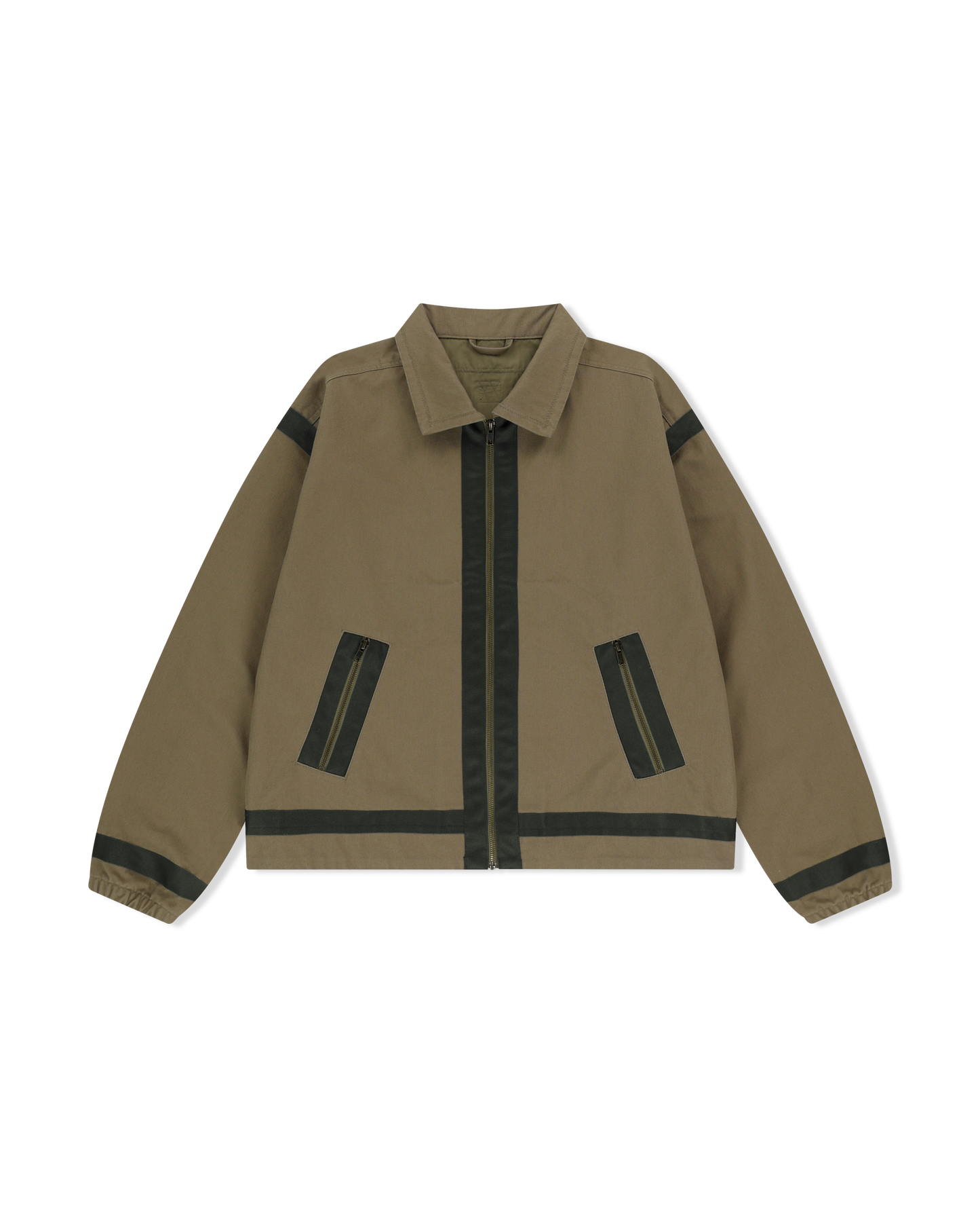 Tape Detail Canvas Jacket