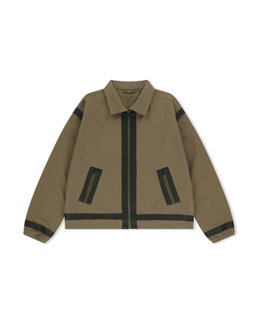 Tape Detail Canvas Jacket