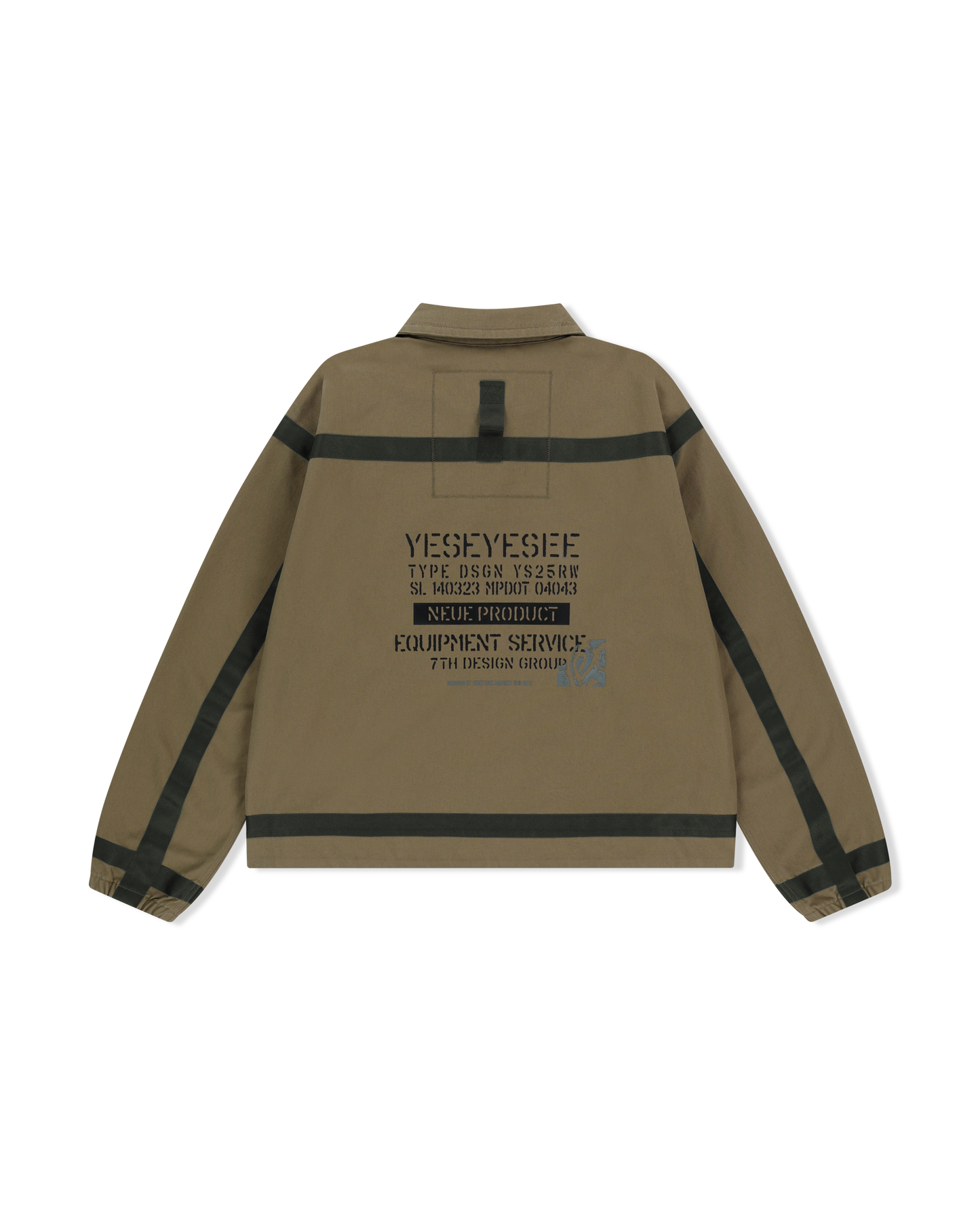 Tape Detail Canvas Jacket