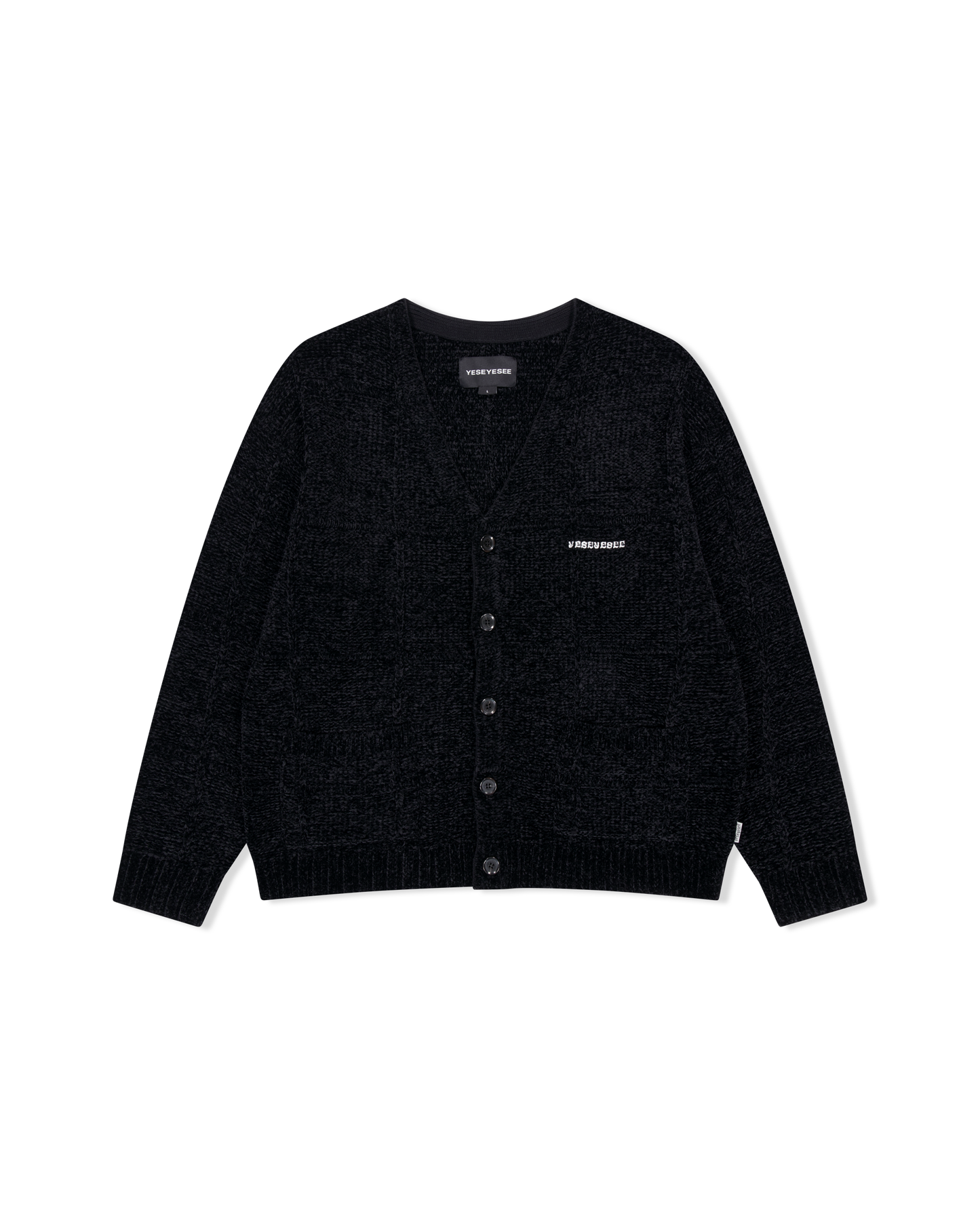 Grid Knit Cardigan