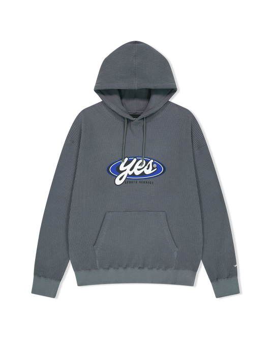 Y.E.S Waffle Hoodie