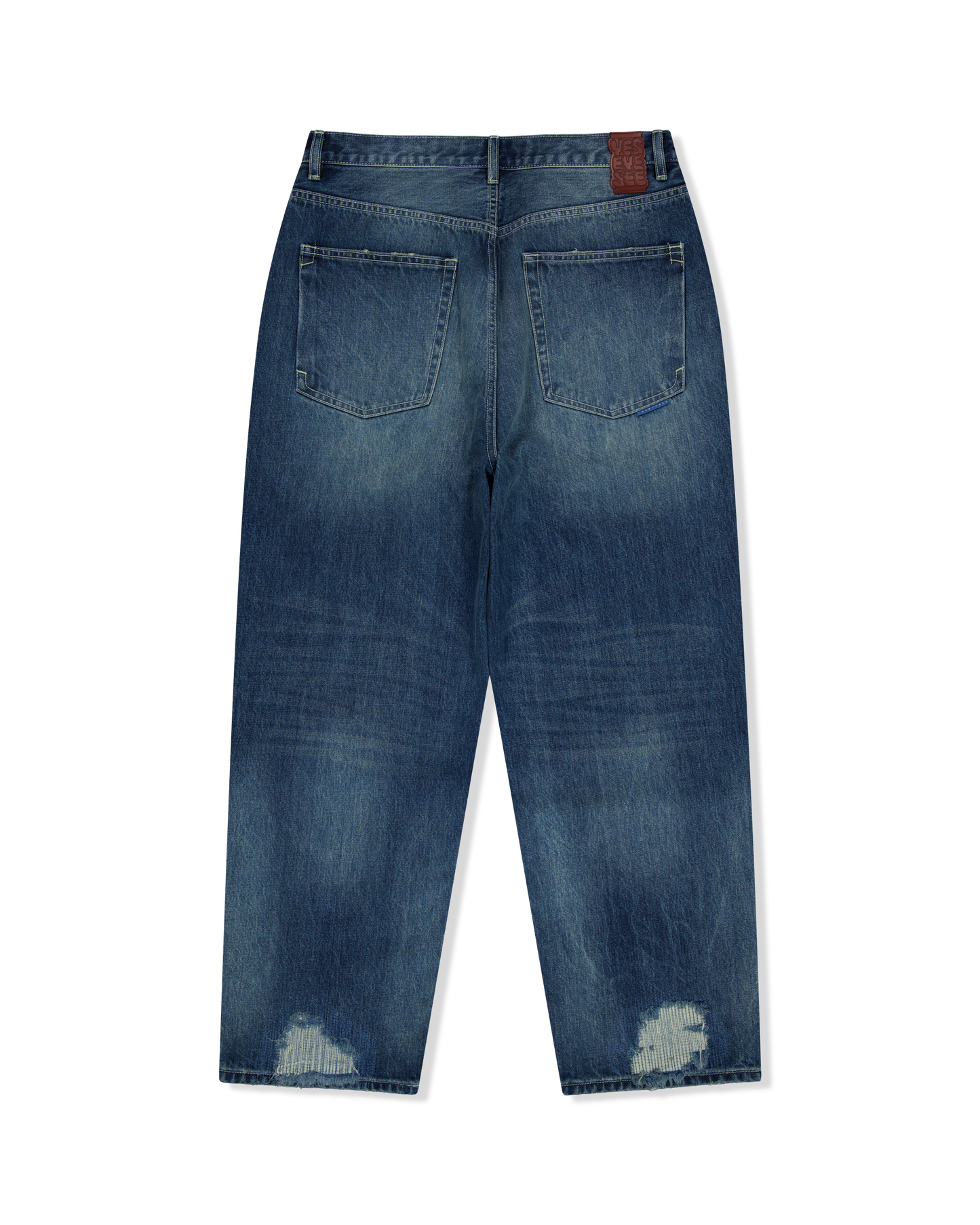 Distressed 5 Pockets Denim Pants