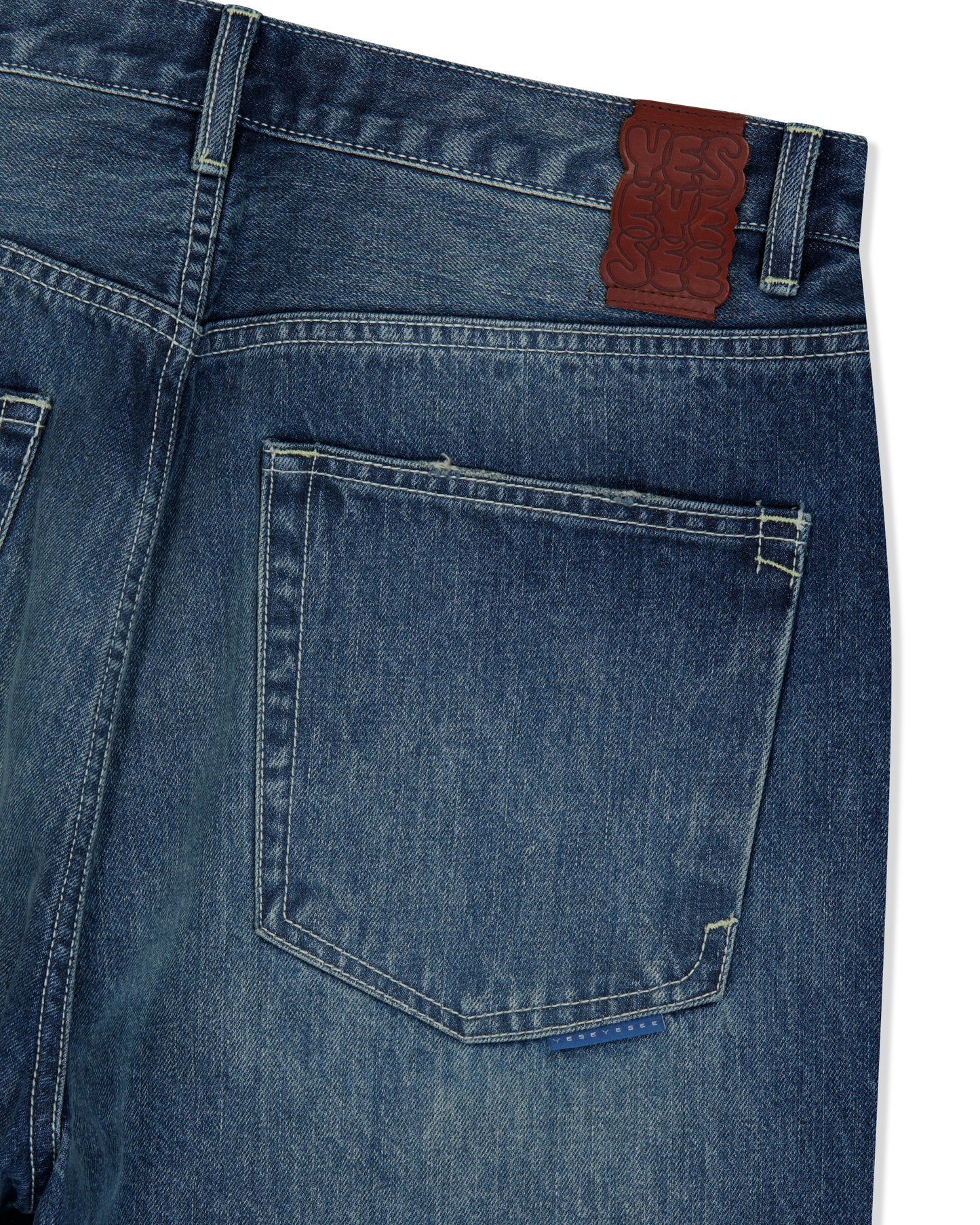 Distressed 5 Pockets Denim Pants