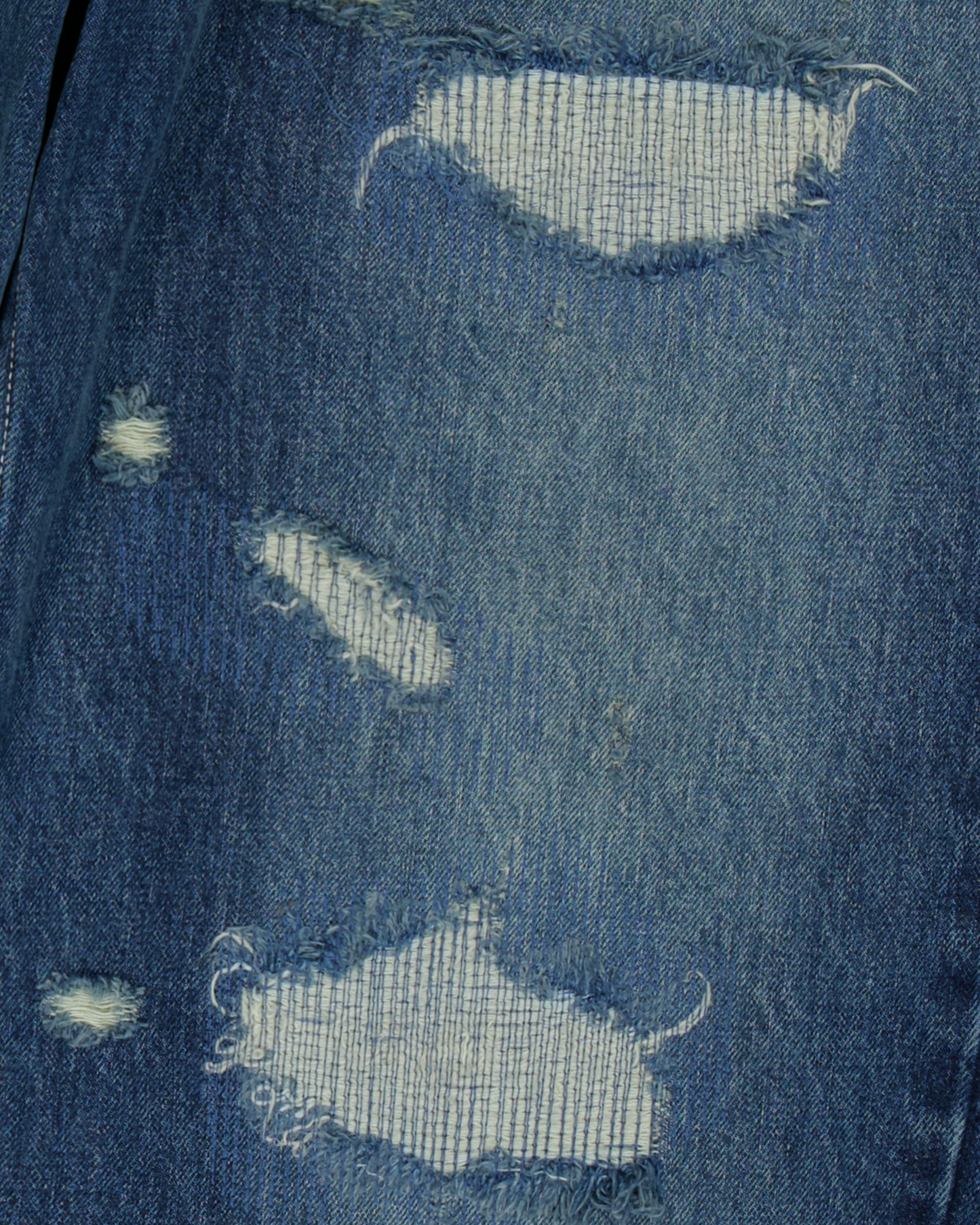 Distressed 5 Pockets Denim Pants