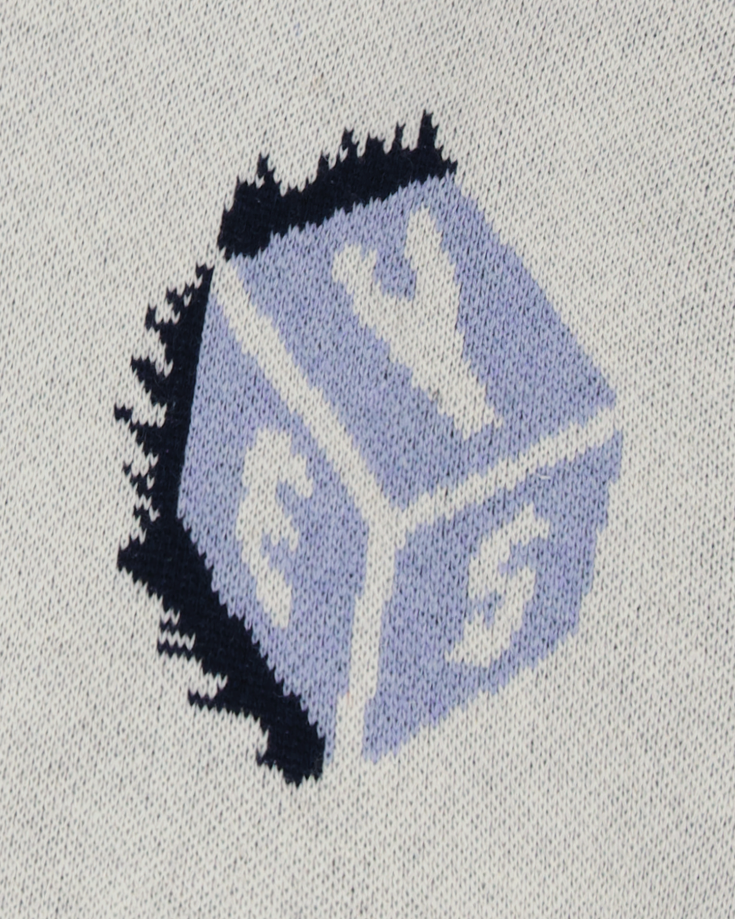 Y.E.S Dice Full Zip-up Knit Cardigan