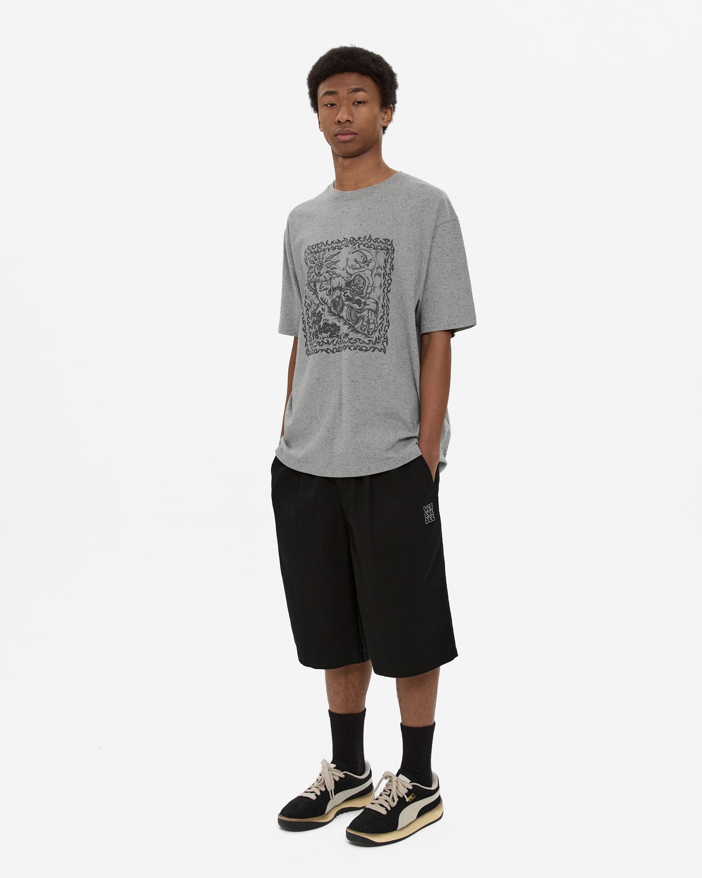 C Logo Wide Shorts