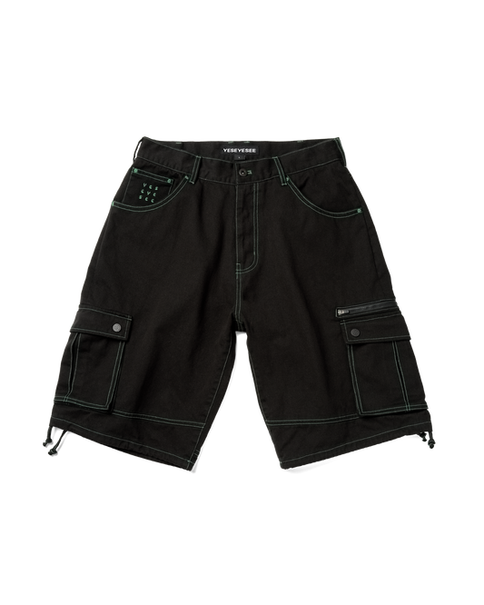 Contrast Stitch Cargo Shorts