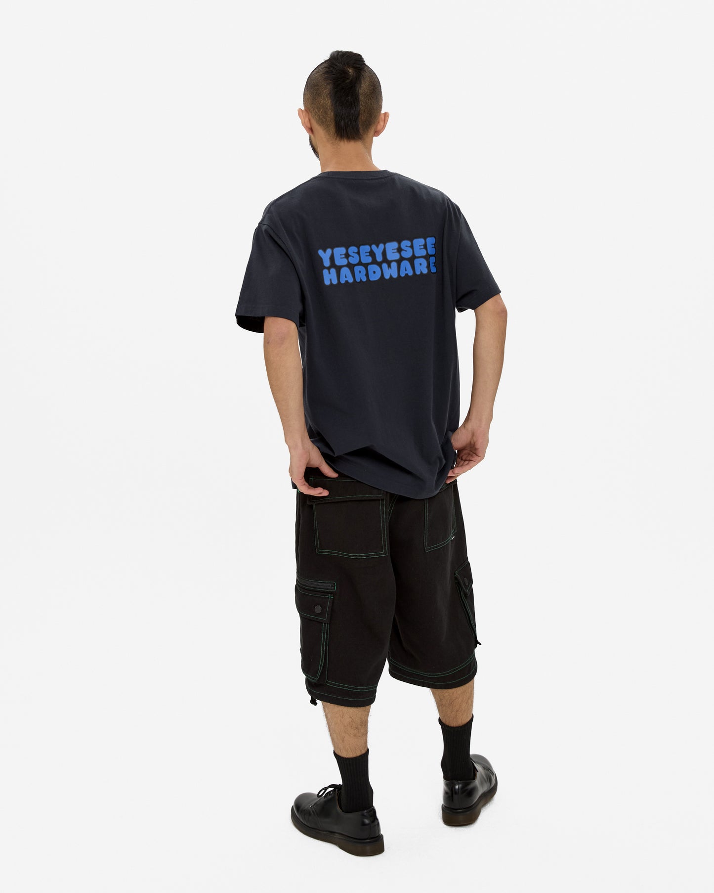Contrast Stitch Cargo Shorts