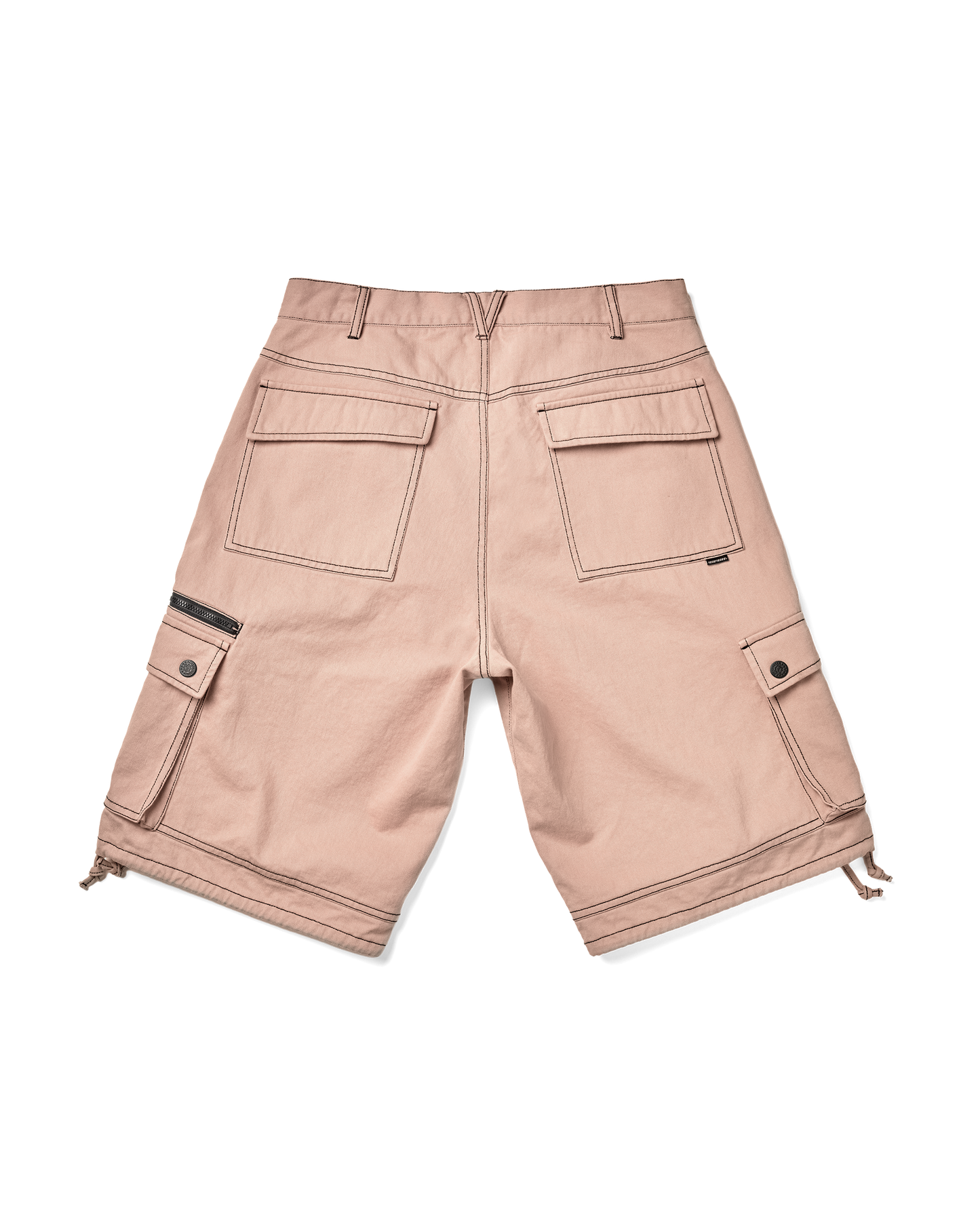 Contrast Stitch Cargo Shorts