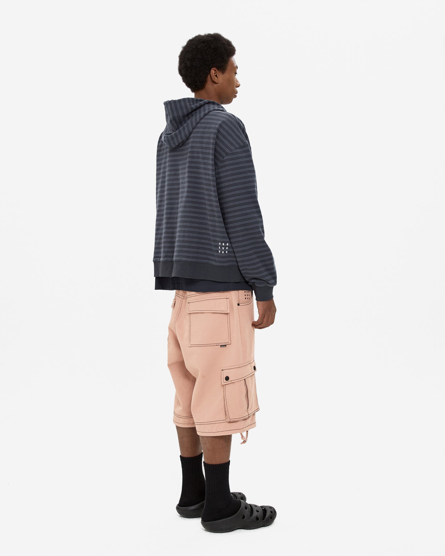 Contrast Stitch Cargo Shorts