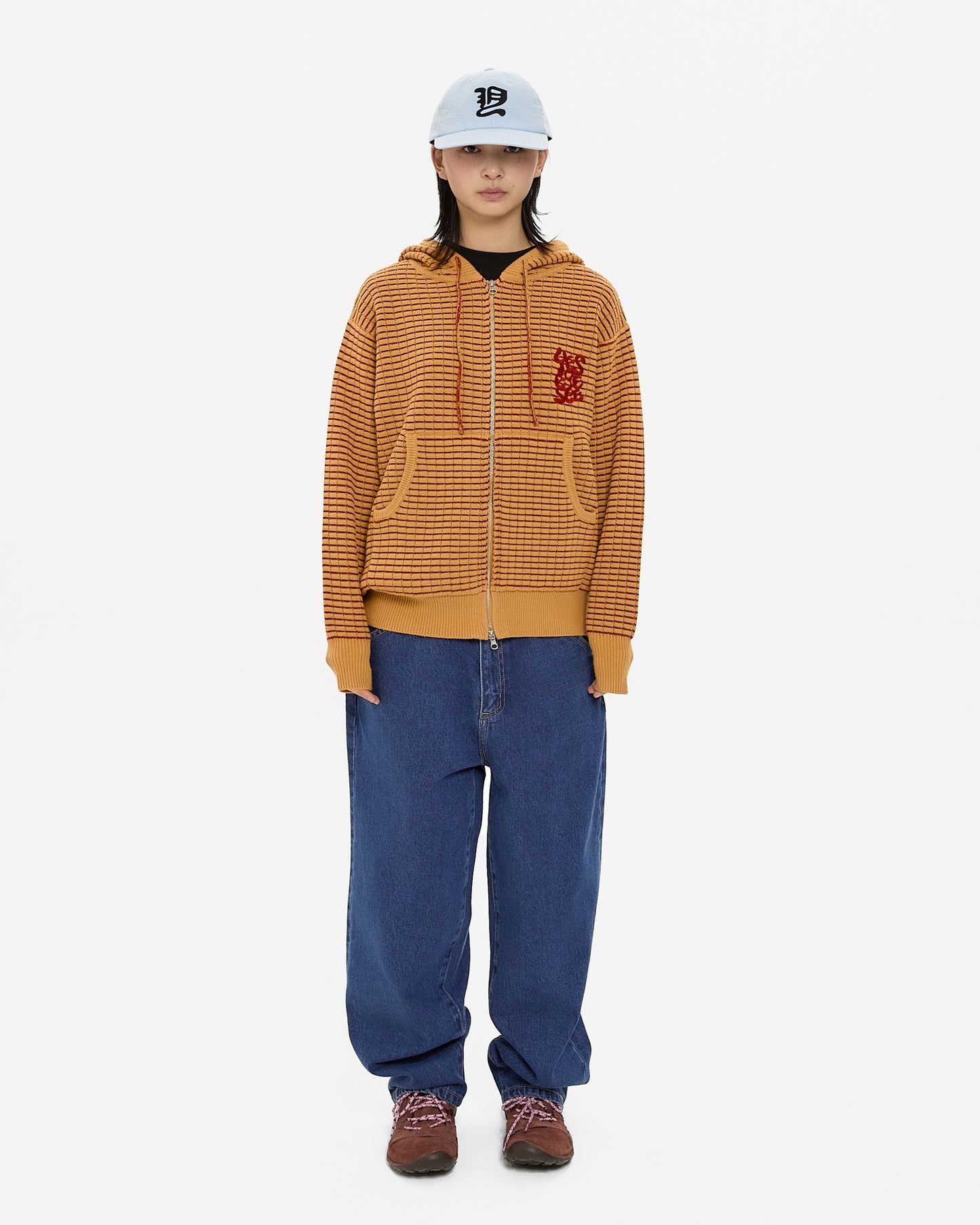 Flower Rivet Denim Pants