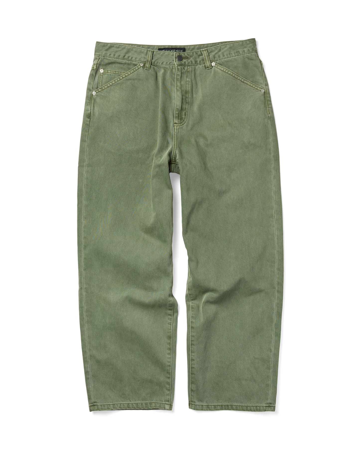 Flower Rivet Denim Pants