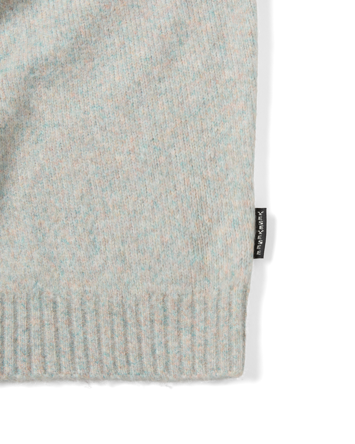 Marble Pattern Logo Knit Pullover