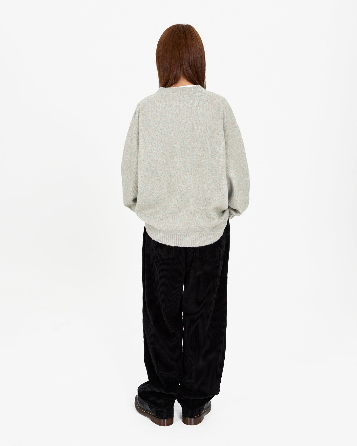 Marble Pattern Logo Knit Pullover