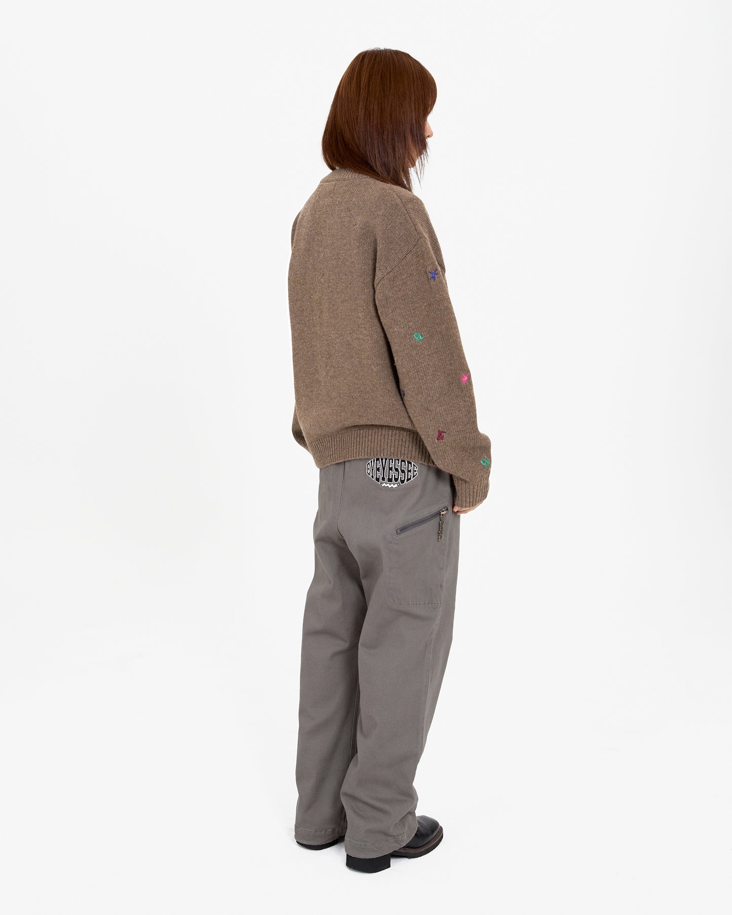 Multi Embroidery Knit Cardigan