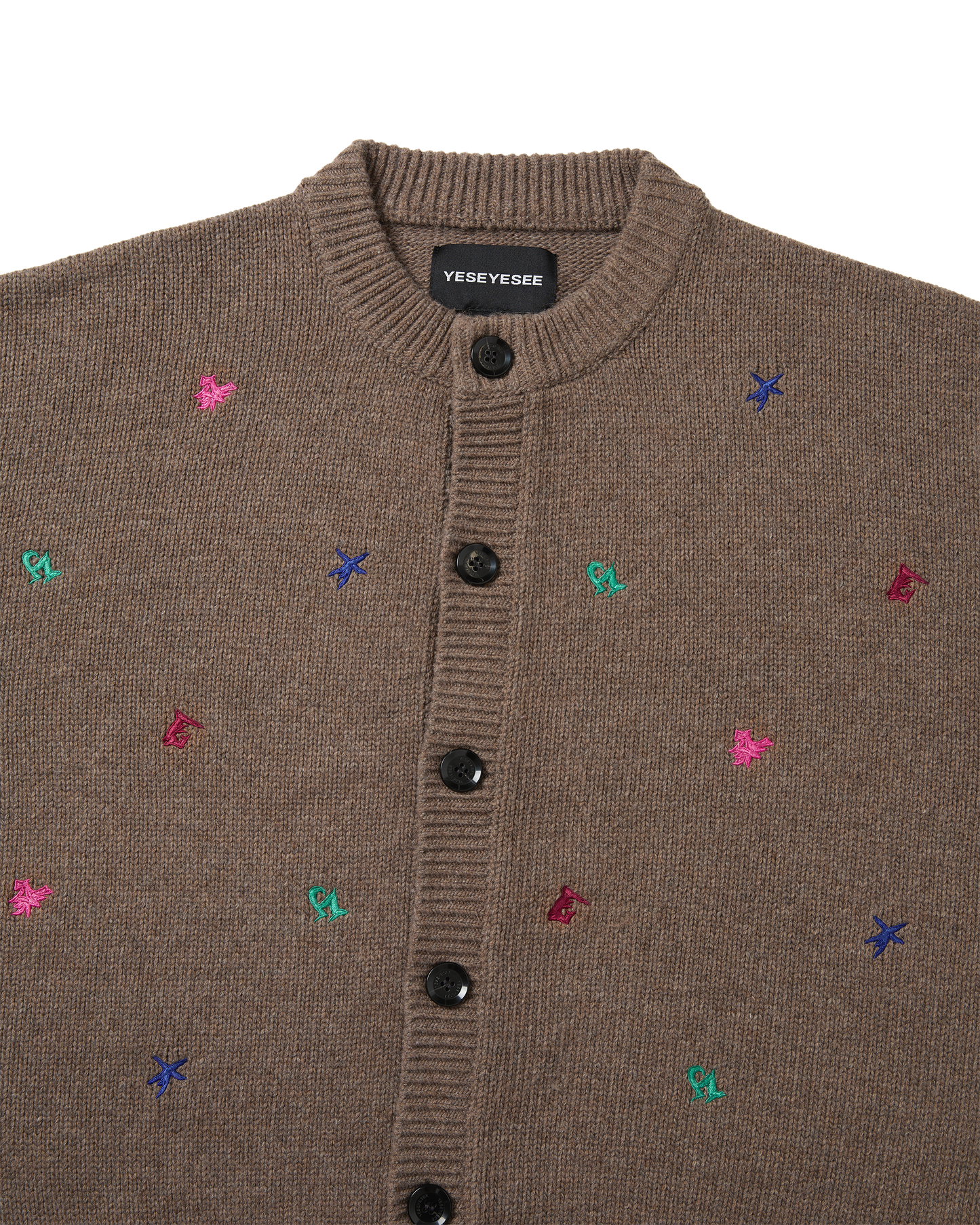 Multi Embroidery Knit Cardigan