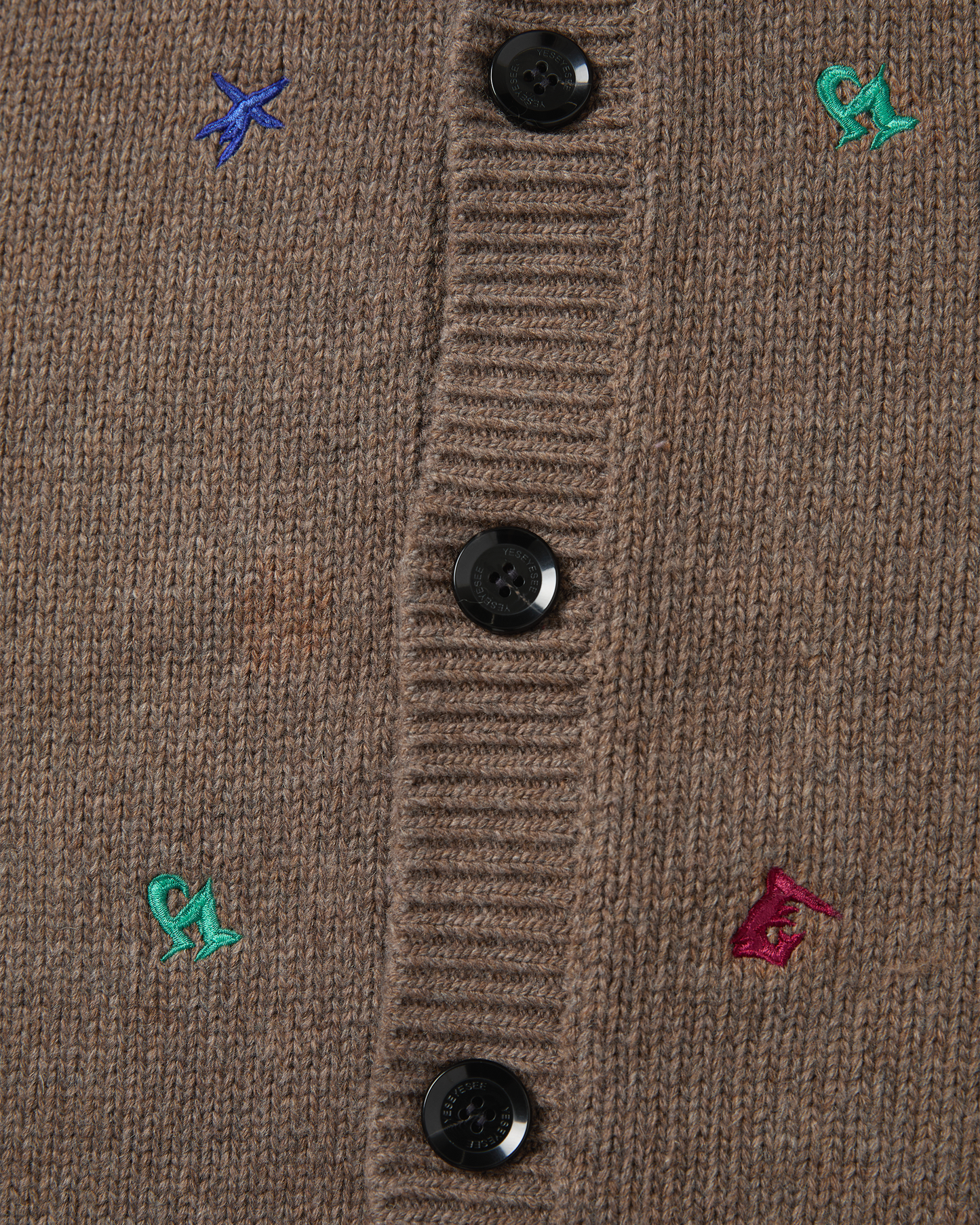 Multi Embroidery Knit Cardigan