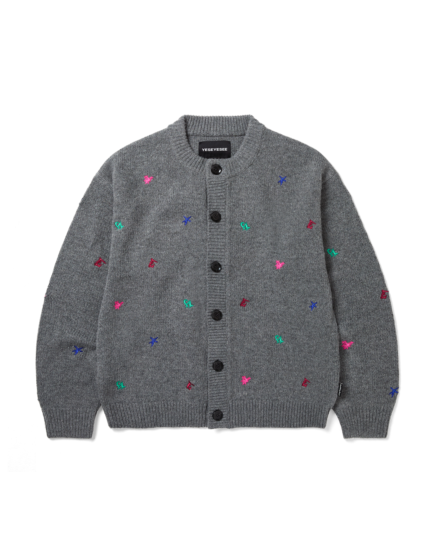 Multi Embroidery Knit Cardigan