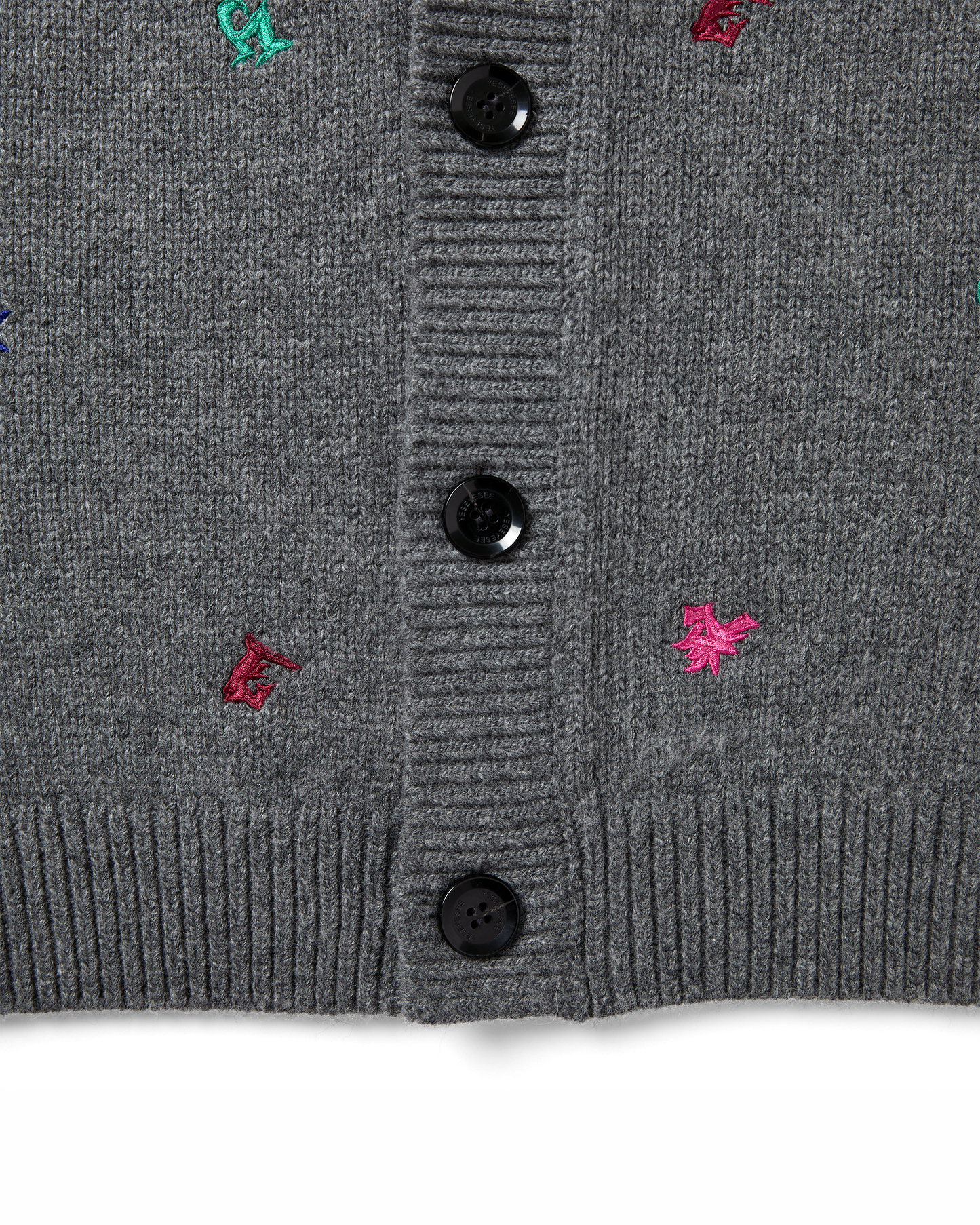 Multi Embroidery Knit Cardigan