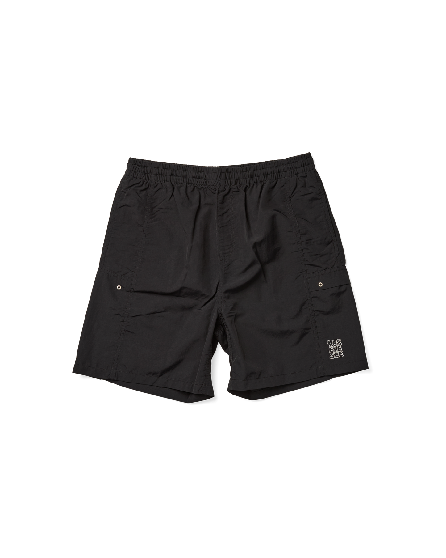 Paneled Nylon Shorts
