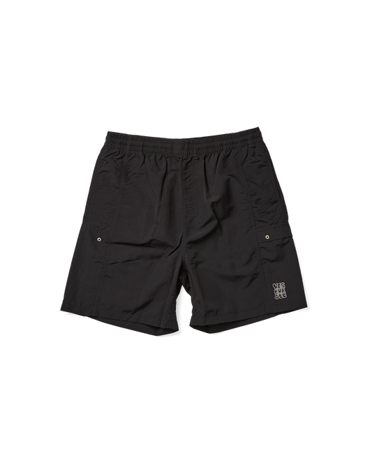 Paneled Nylon Shorts