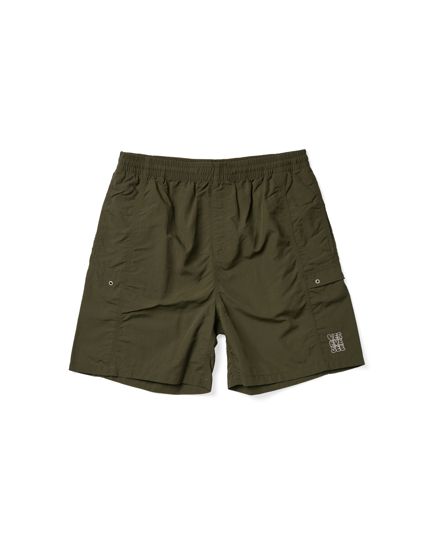Paneled Nylon Shorts