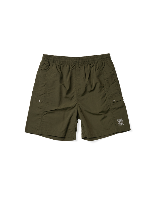 Paneled Nylon Shorts
