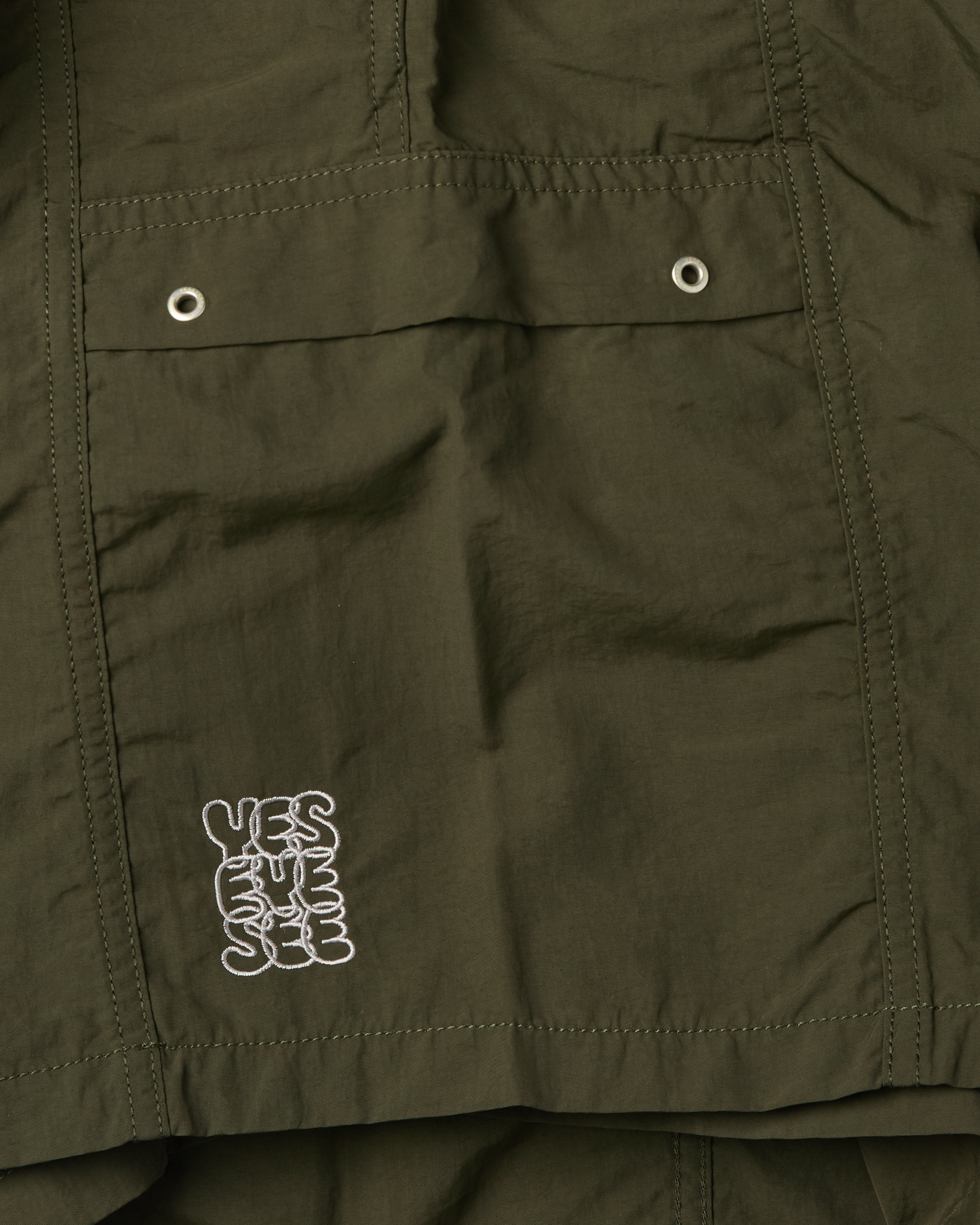 Paneled Nylon Shorts