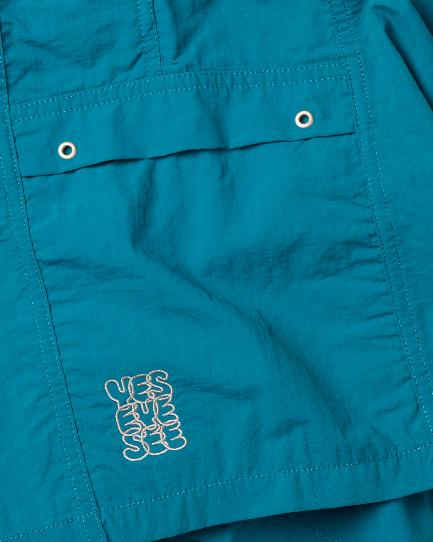 Paneled Nylon Shorts