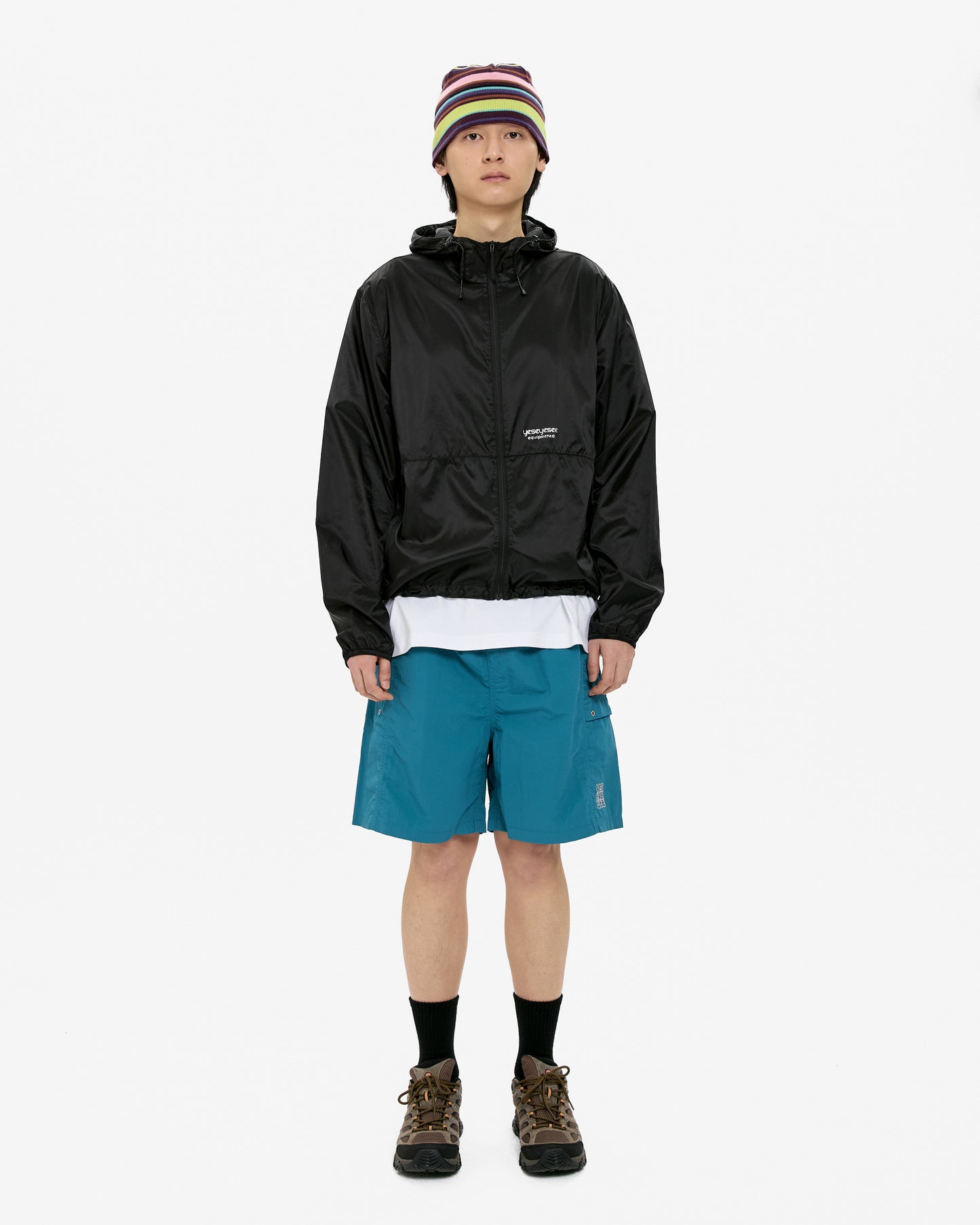 Paneled Nylon Shorts