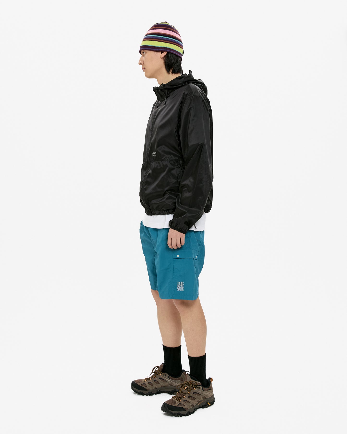 Paneled Nylon Shorts