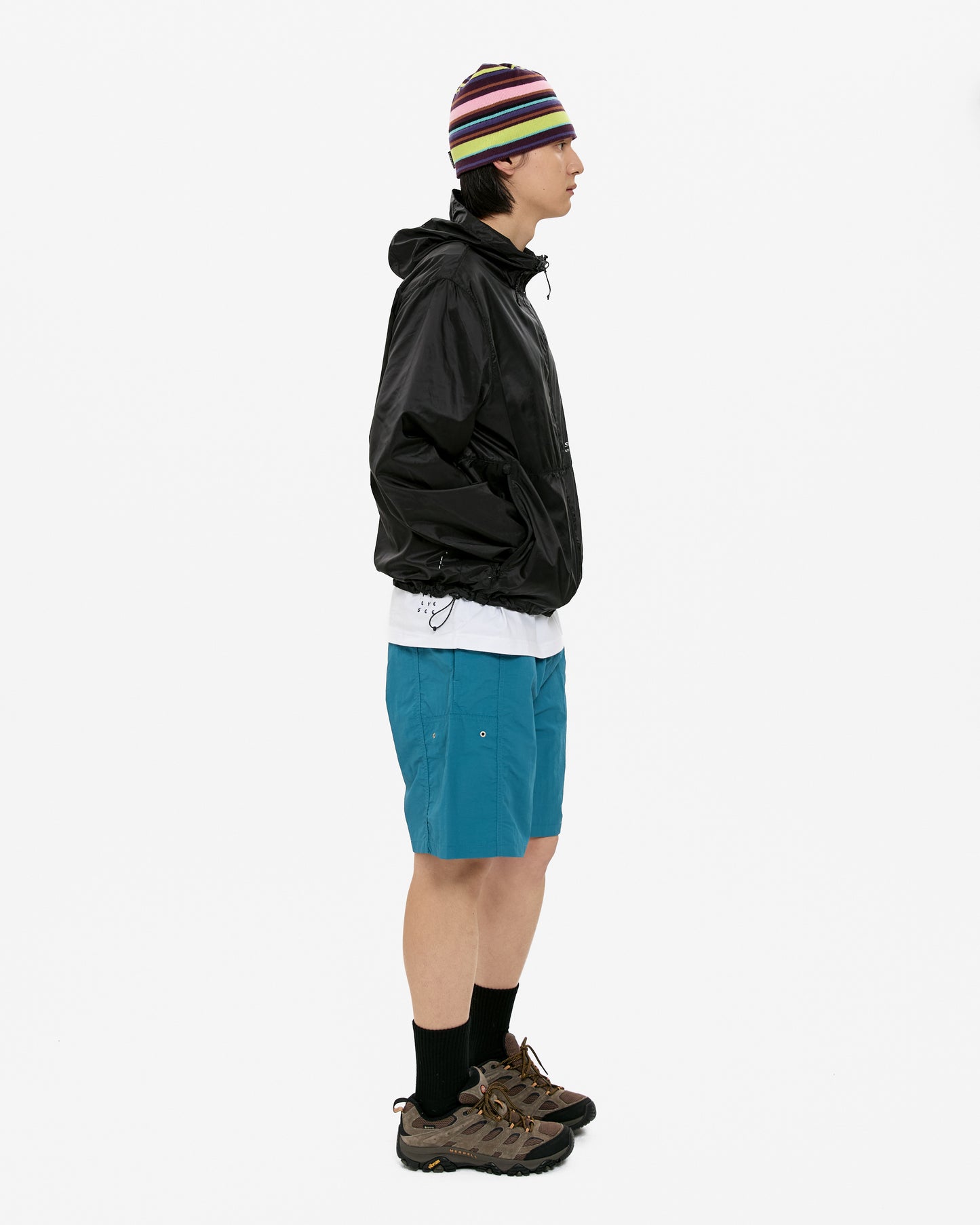 Paneled Nylon Shorts
