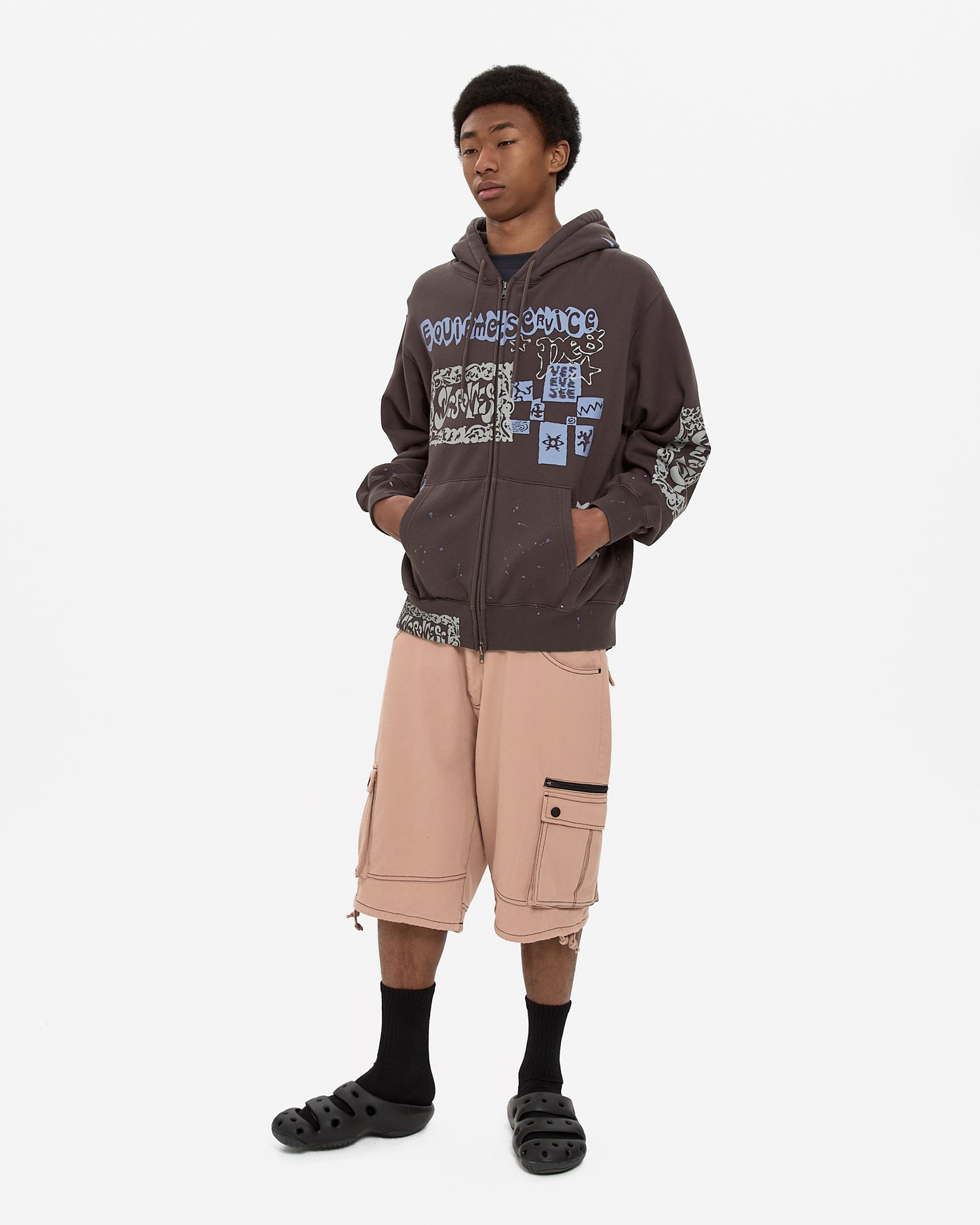 Scanned Zip-up Hoodie