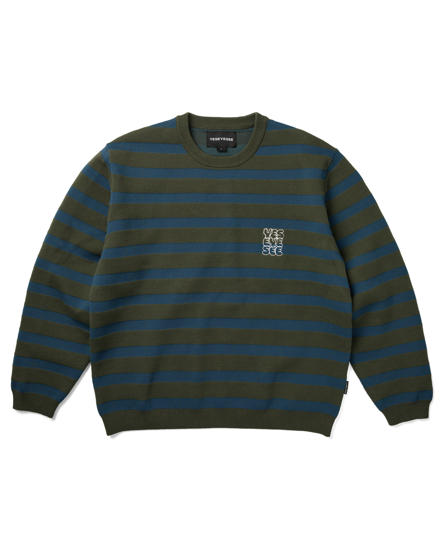 Speckled Stripe Knit Pullover