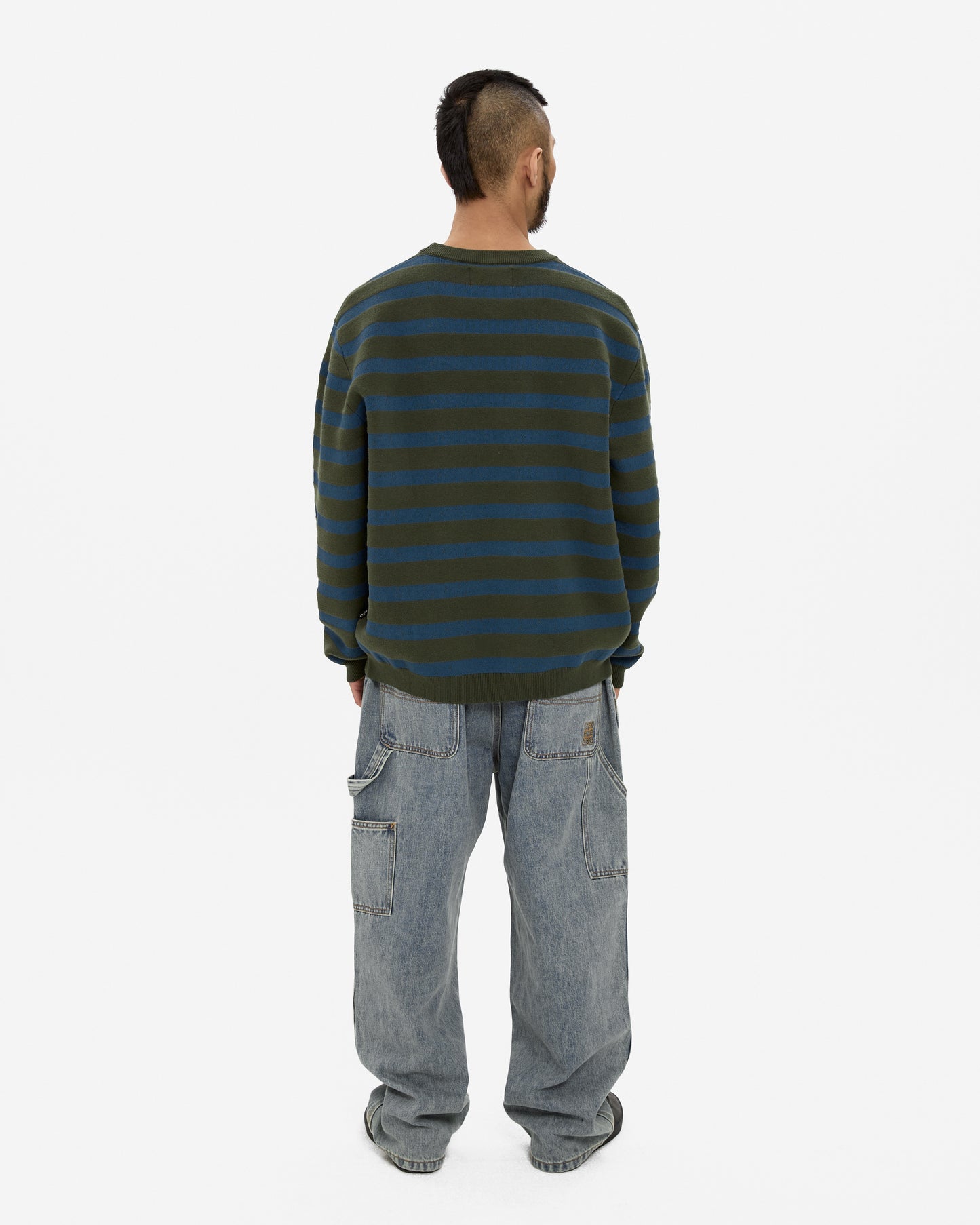 Speckled Stripe Knit Pullover