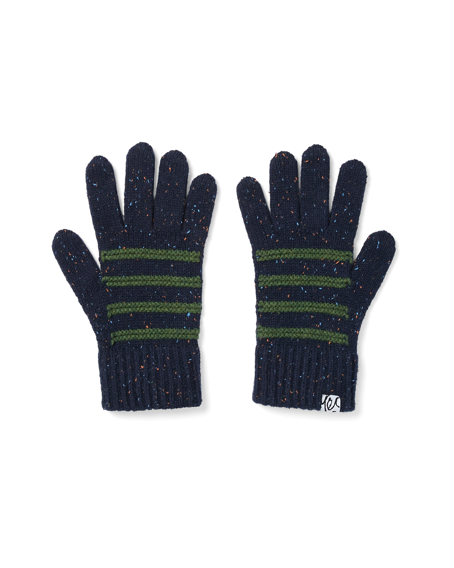 Stripe Knit Gloves