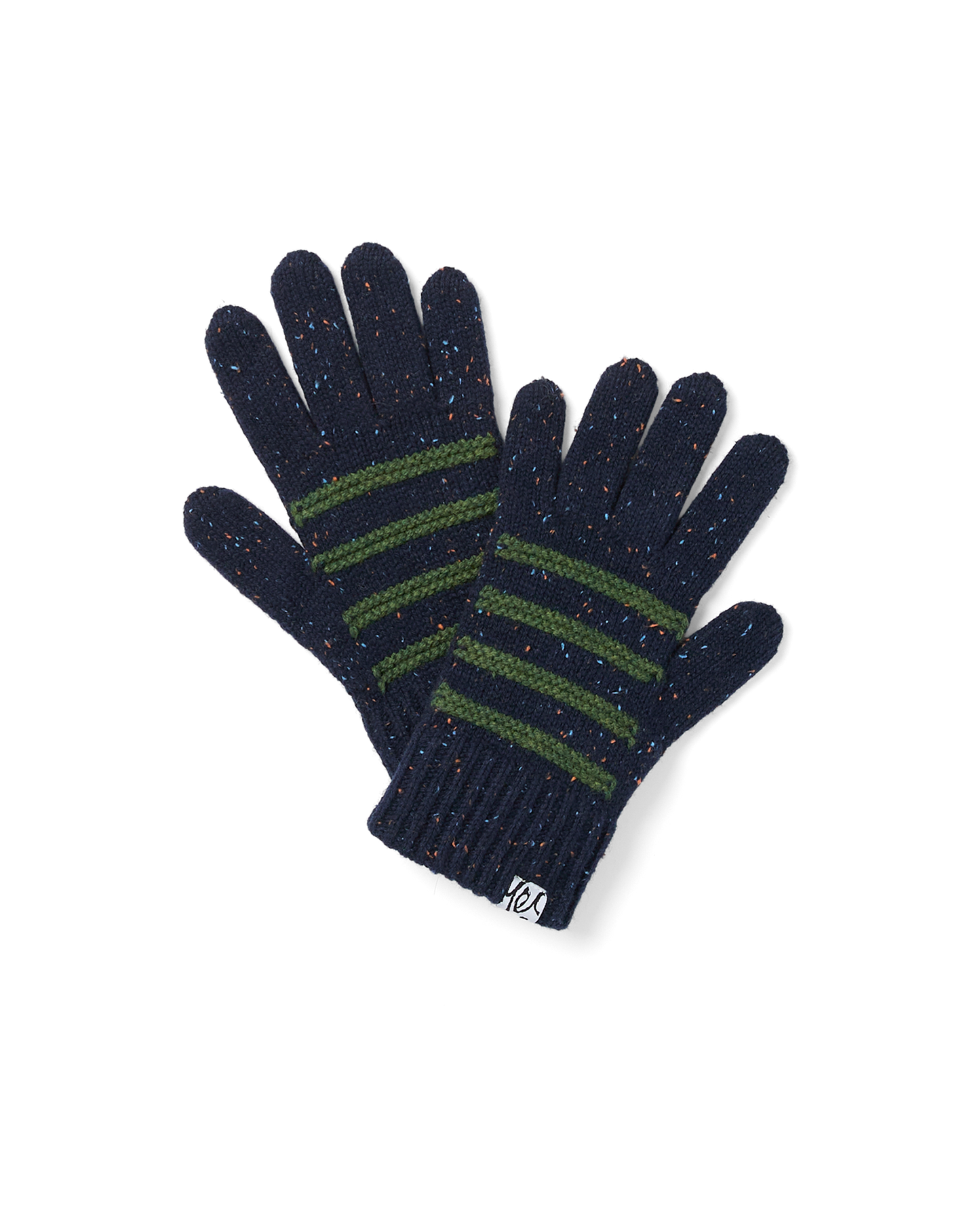 Stripe Knit Gloves