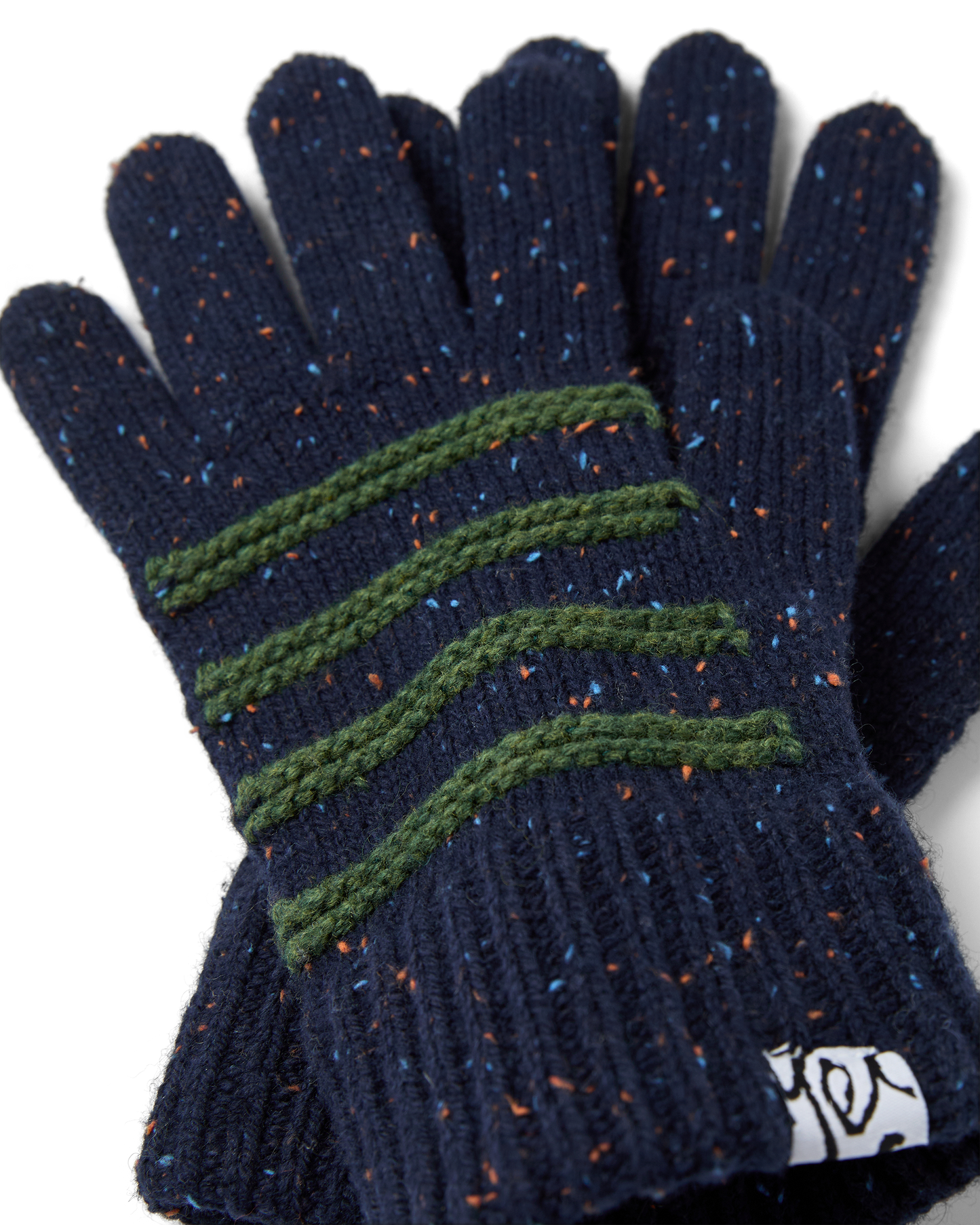 Stripe Knit Gloves